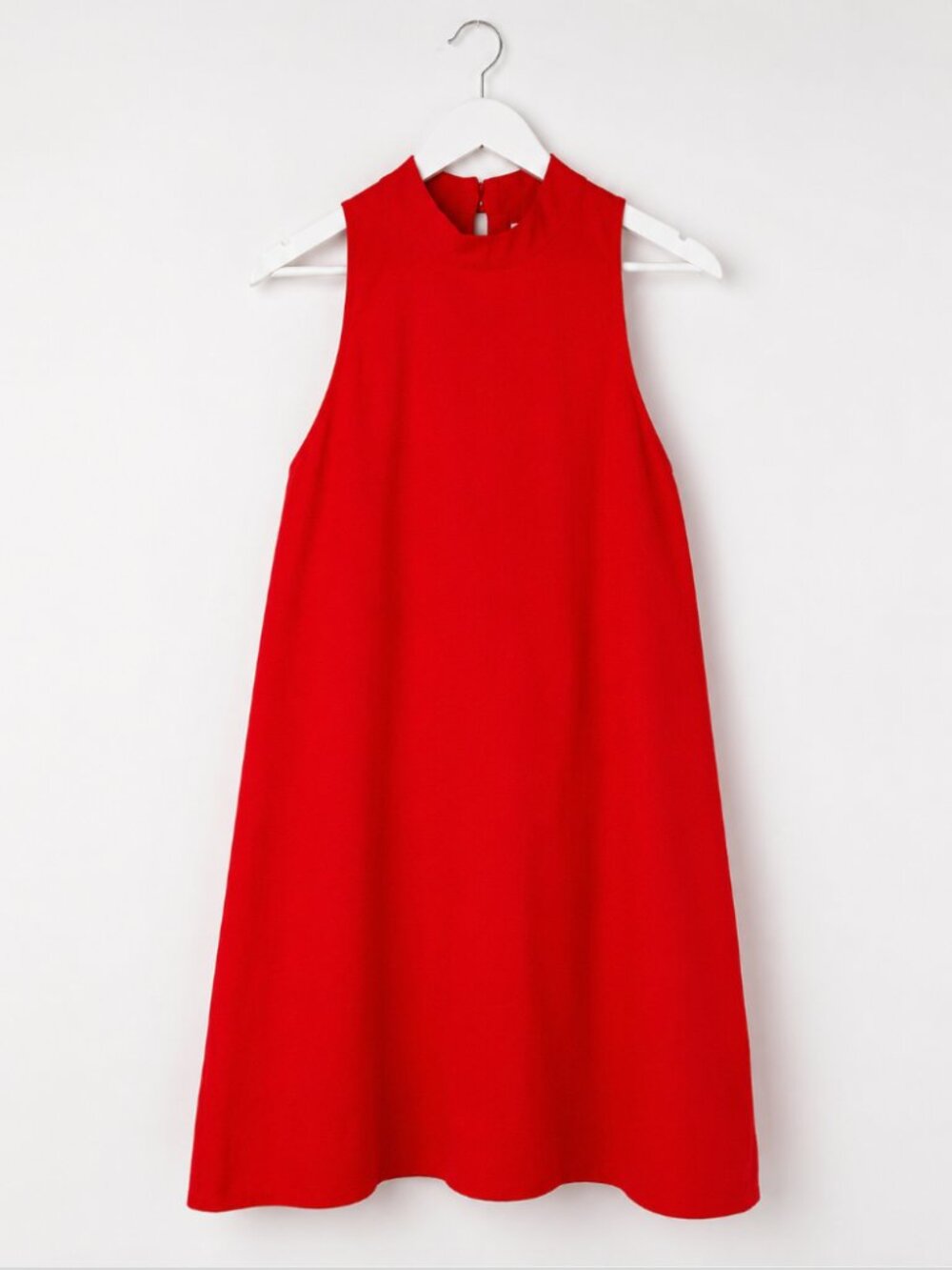 Ever New Red Linen Sleeveless A-Line Shift Dress Size US 6 / AU 10